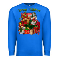 True Royal happy holidays gnomes truck Premium Sweatshirt - BarkalooDesign