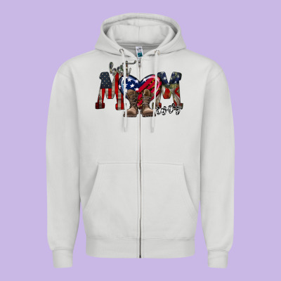 Best Mom Ever Zipper Hoodie Designed By Racoondesign