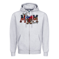 Heather Grey best mom ever Zipper Hoodie - RacoonDesign