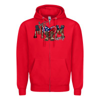 Red best mom ever Zipper Hoodie - RacoonDesign