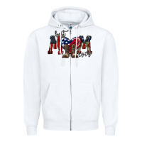 White best mom ever Zipper Hoodie - RacoonDesign