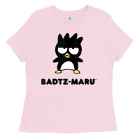 Bubblegum Pink Badtzmaru Character Front and Back Ladies Tee - trangStudio