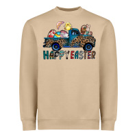 Mushroom Happy Easter truck Heavyweight Sweatshirt - CowhideDigitalArt