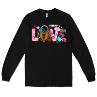 Black love valentines day nurse Long Sleeve Tee - OliviaCreatesArt