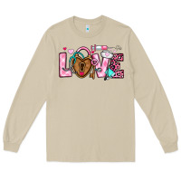 Mushroom love valentines day nurse Long Sleeve Tee - OliviaCreatesArt