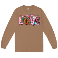 Toasted Coconut love valentines day nurse Long Sleeve Tee - OliviaCreatesArt