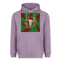 Lavender Christmas bull skull Heavyweight Hoodie - BarkalooDesign