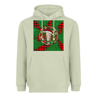 Matcha Christmas bull skull Heavyweight Hoodie - BarkalooDesign