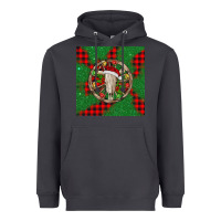Smoke Christmas bull skull Heavyweight Hoodie - BarkalooDesign