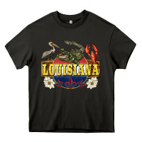 Asphalt louisiana state Heavy Core Tee - BarkalooDesign