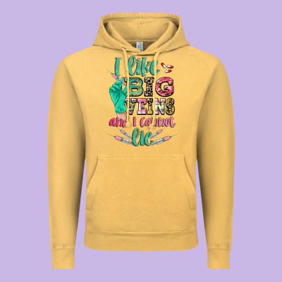I Like Big Veins And I Cannot Lie Vintage Hoodie Designed By Cowgirlartshop
