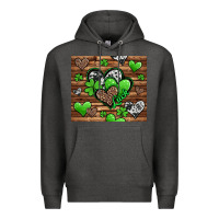 Charcoal Heather St. Patrick's Day hearts Premium Hoodie - Jasminsmagicworld
