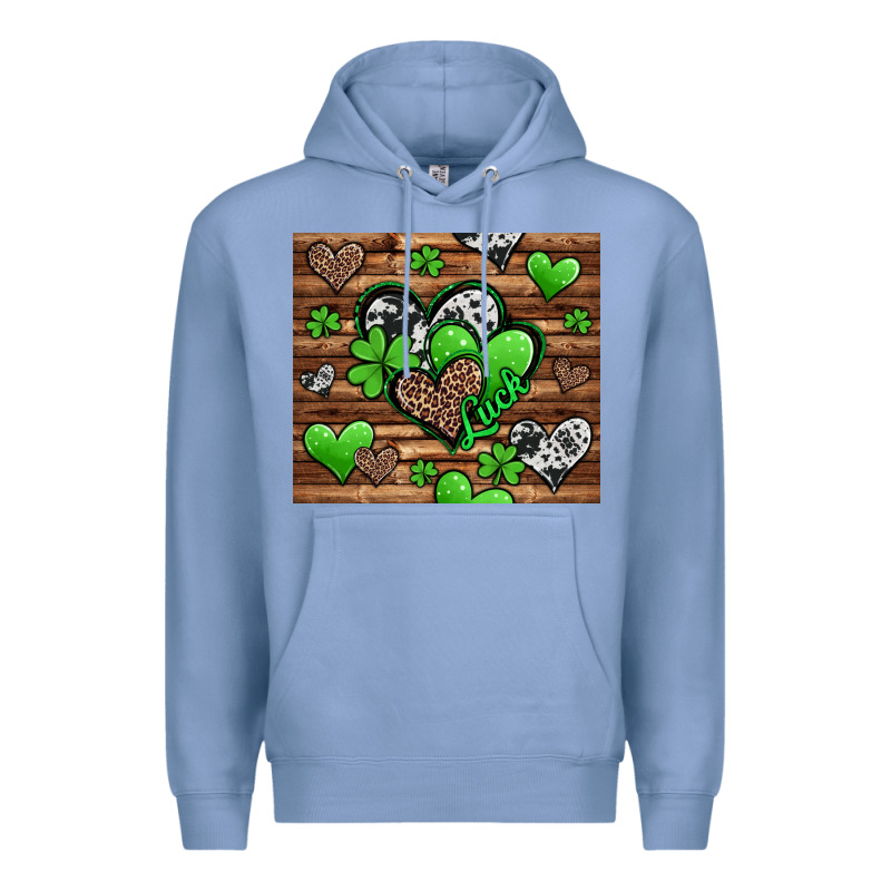 St. Patrick's Day Hearts Premium Hoodie by Jasminsmagicworld | Teevron