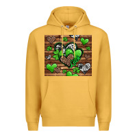 Mustard St. Patrick's Day hearts Premium Hoodie - Jasminsmagicworld