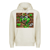 Oatmeal Heather St. Patrick's Day hearts Premium Hoodie - Jasminsmagicworld