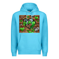 Ocean Blue St. Patrick's Day hearts Premium Hoodie - Jasminsmagicworld