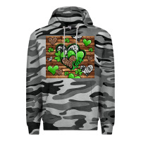 Slate Camo St. Patrick's Day hearts Premium Hoodie - Jasminsmagicworld