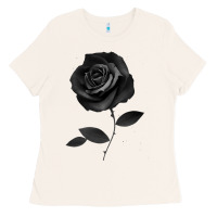 Bone Beautiful Black Rose Flower Ladies Tee - trangStudio