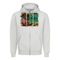 Dove Grey blame all on my roots Zipper Hoodie - RacoonDesign