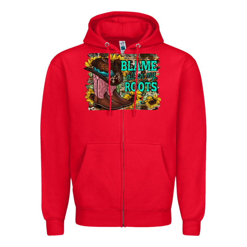 Blame All On My Roots Zipper Hoodie by RacoonDesign | Teevron