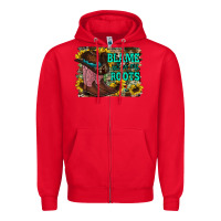 Red blame all on my roots Zipper Hoodie - RacoonDesign