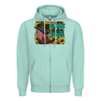Seafoam blame all on my roots Zipper Hoodie - RacoonDesign
