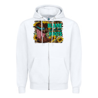 White blame all on my roots Zipper Hoodie - RacoonDesign