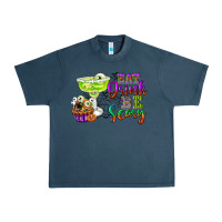 Midnight Navy eat drink and be scary Urban Heavy Tee - CowGirlArtShop