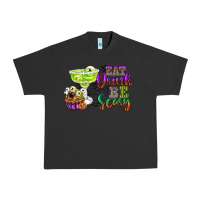 Pigment Black eat drink and be scary Urban Heavy Tee - CowGirlArtShop