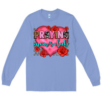 Colony Blue praying moms club olivia Long Sleeve Tee - OliviaCreatesArt