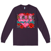 Plum praying moms club olivia Long Sleeve Tee - OliviaCreatesArt