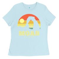 Baby Blue Moab Utah Vintage Sunset Arches Adventure Outdoors Ladies Tee - trangStudio