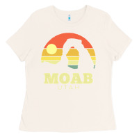 Bone Moab Utah Vintage Sunset Arches Adventure Outdoors Ladies Tee - trangStudio