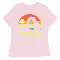 Bubblegum Pink Moab Utah Vintage Sunset Arches Adventure Outdoors Ladies Tee - trangStudio
