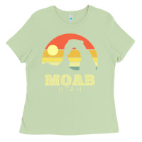 Matcha Moab Utah Vintage Sunset Arches Adventure Outdoors Ladies Tee - trangStudio