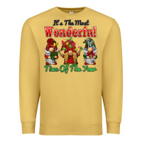 Antique Gold it's the most wonderful time of the year Premium Sweatshirt - BarkalooDesign