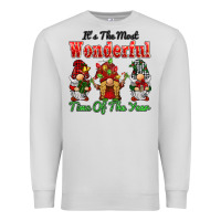 Dove Grey it's the most wonderful time of the year Premium Sweatshirt - BarkalooDesign