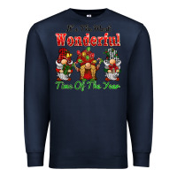 Navy it's the most wonderful time of the year Premium Sweatshirt - BarkalooDesign