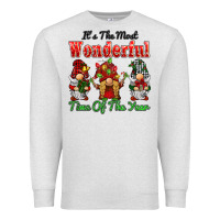 Oatmeal Heather it's the most wonderful time of the year Premium Sweatshirt - BarkalooDesign
