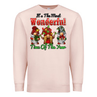 Pale Pink it's the most wonderful time of the year Premium Sweatshirt - BarkalooDesign