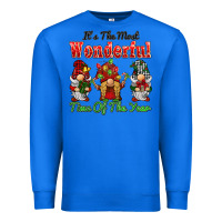 True Royal it's the most wonderful time of the year Premium Sweatshirt - BarkalooDesign