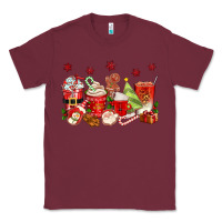 Burgundy Christmas coffee cups Classic Tee - texasbilliewilder