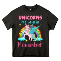 Asphalt unicorns are born in november Heavy Core Tee - Jasminsmagicworld