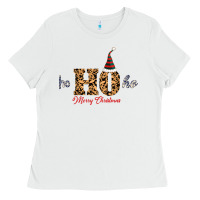 White Ho Ho Ho Merry Christmas Ladies Tee - Bettercallsaul