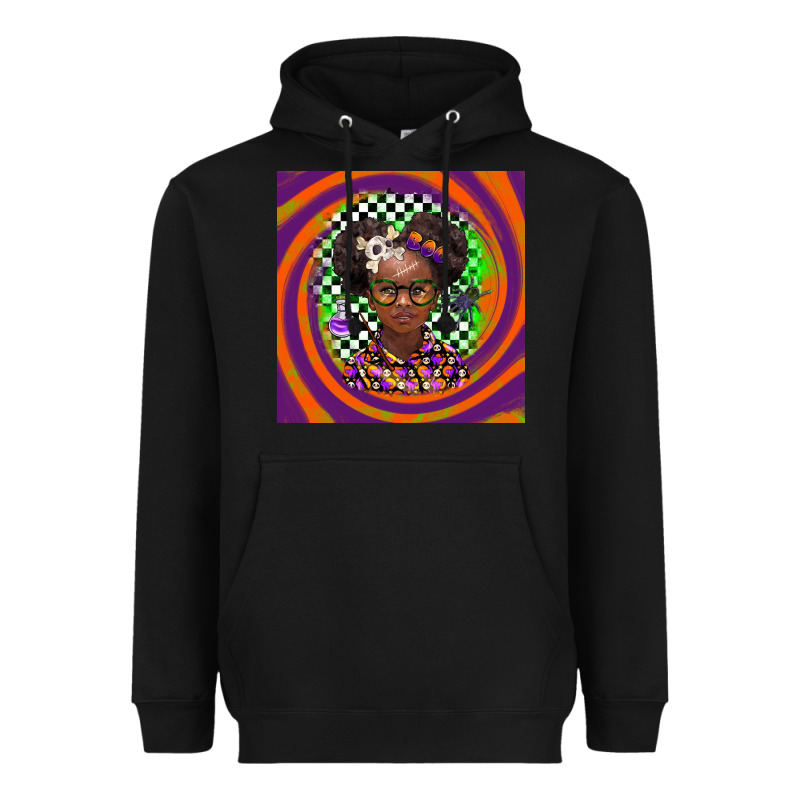 Halloween African Girl Heavyweight Hoodie by BarkalooDesign | Teevron
