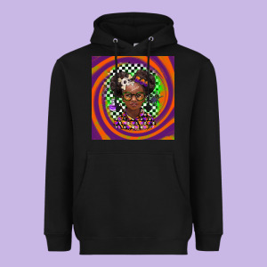 Halloween African Girl Heavyweight Hoodie Designed By Barkaloodesign