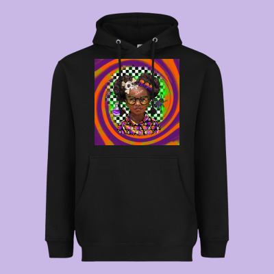 Halloween African Girl Heavyweight Hoodie Designed By Barkaloodesign