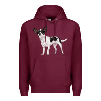 Burgundy chihuahua Premium Hoodie - LillyAllenDesigns