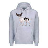 Heather Grey chihuahua Premium Hoodie - LillyAllenDesigns
