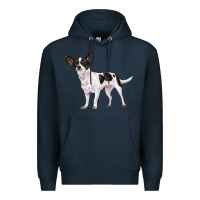 Navy chihuahua Premium Hoodie - LillyAllenDesigns